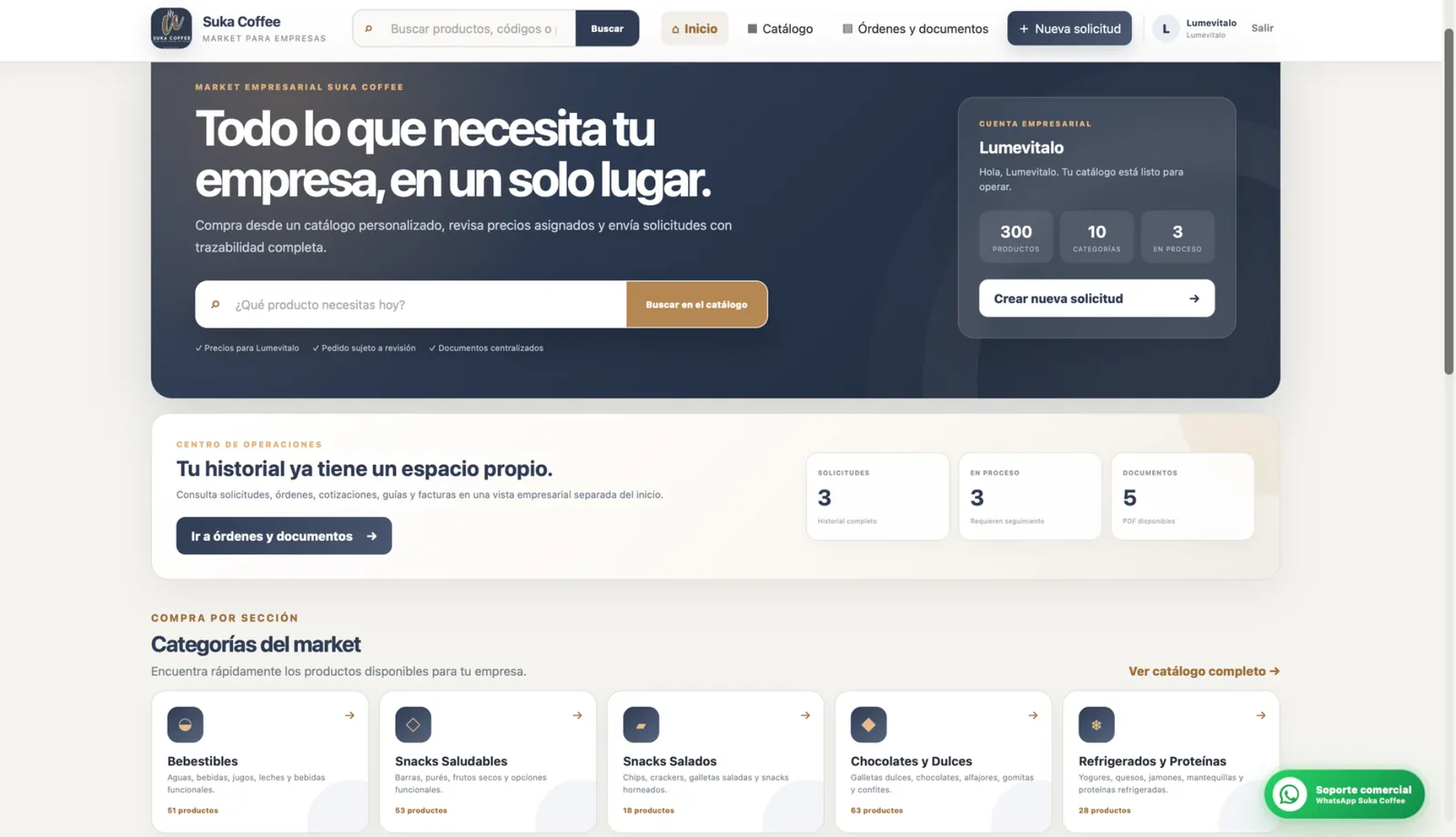 Portal de Clientes Suka Supply